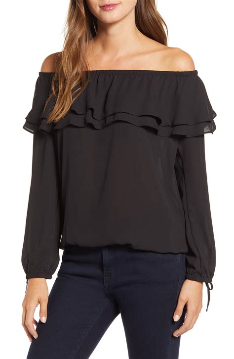 michael kors blouse sale|michael kors off shoulder top.